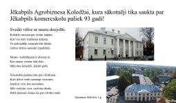 Jēkabpils Agrobiznesa koledža svin 93!