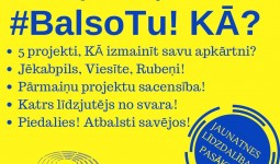 Jaunatnes līdzdalības pasākumā #BalsoTu! KĀ?