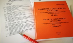 12.starptautiskā konference „Sabiedrība. Integrācija. Izglītība”.