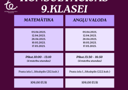 Konsultācijas 9.klasei