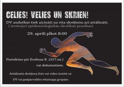 DV rīta skrējiens “ Celies! Velies un skrien”