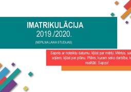 Imatrikulācija 2019./2020.m.g. 