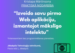 “Izveido savu pirmo Web aplikāciju, izmantojot mākslīgo intelektu.”