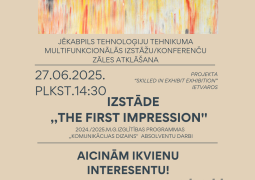 Jēkabpils Tehnoloģiju tehnikumā atklāj Multifunkcionālu izstāžu/ konferenču zāli