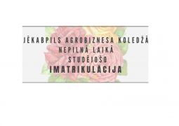 Imatrikulācija 2020./2021.m.g. 